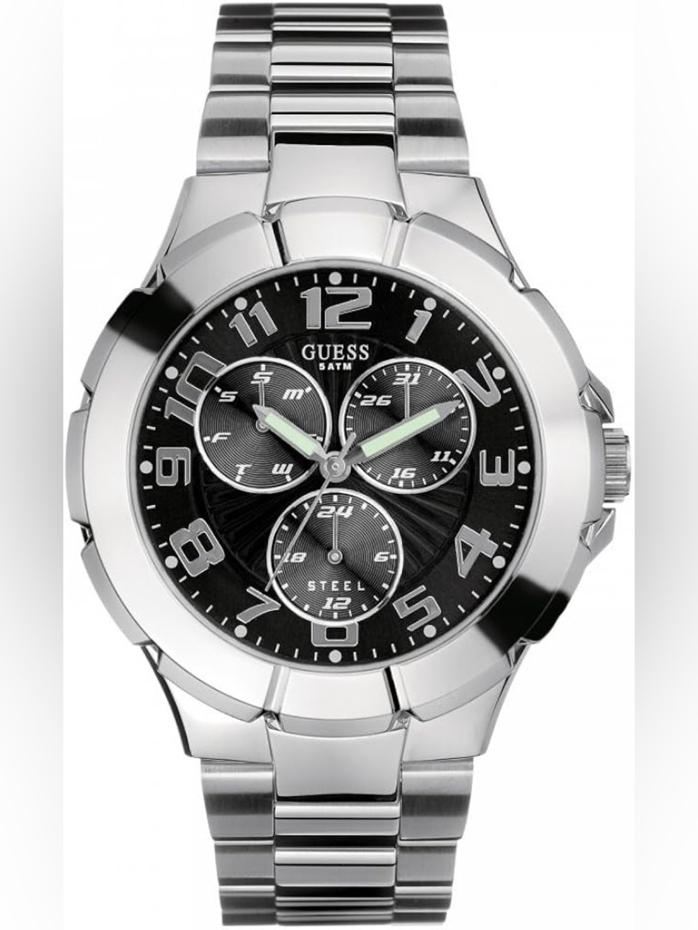 GUESS Analog Black Dial Men's Watch • I90199G3